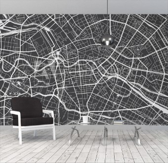 Picture of Vector detailed map Berlin